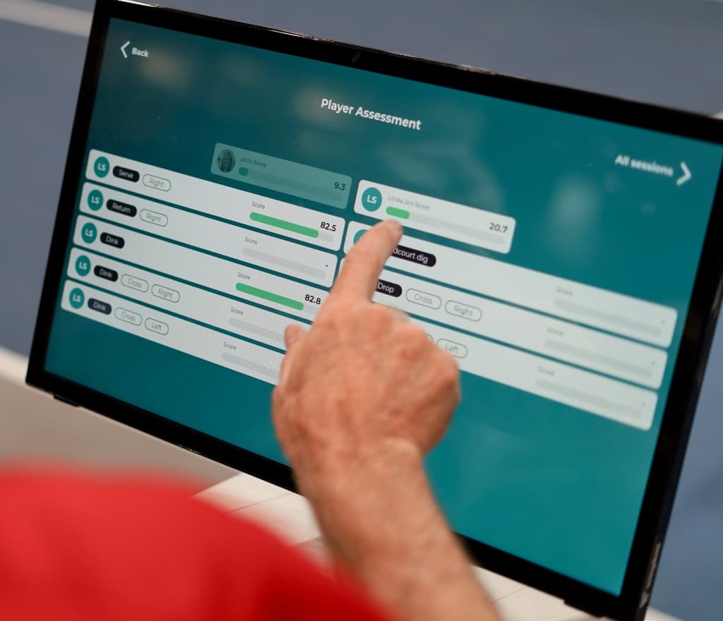 Visual card showing assessment score and corresponding Coach Assigned DUPR Rating
