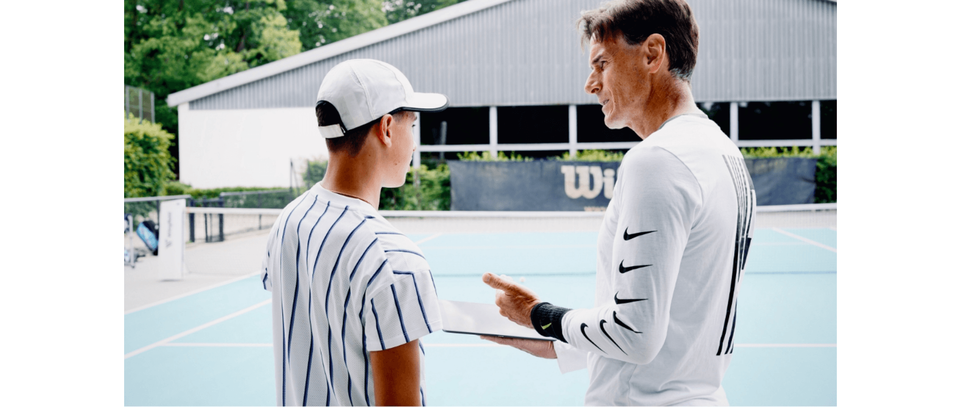 Trainer with player