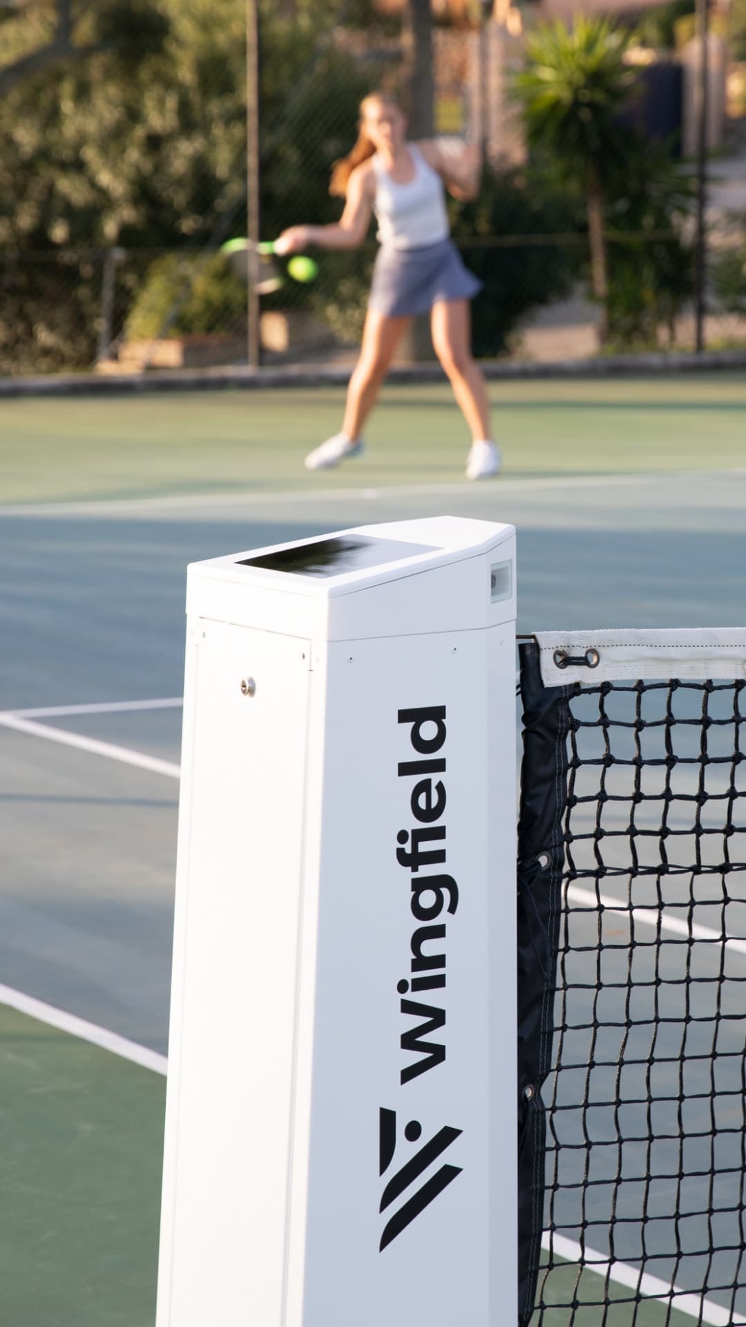 Wingfield Box installed on a Tennis court