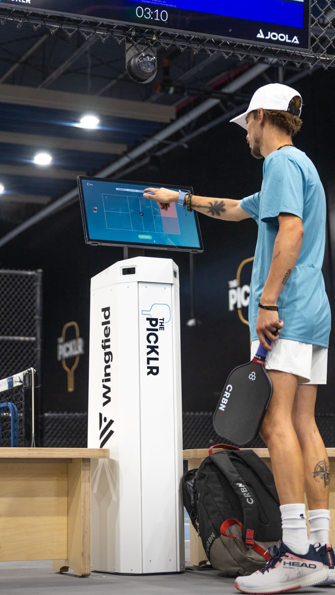 Players analyzing their performance on the court