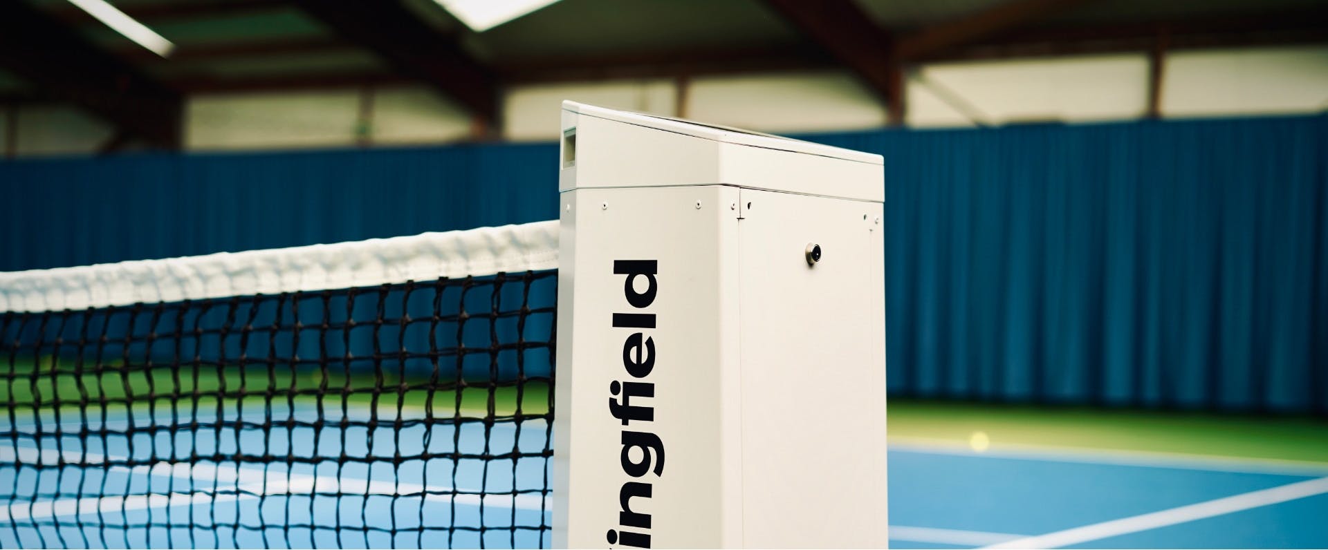 Wingfield box on an indoor court.